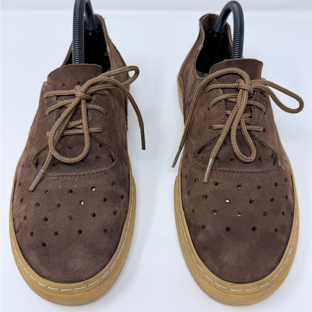 Oliberté Brown Leather Perforated Lace Up Shoes Men’s Size 40 EU Casual Comfort - Picture 10 of 12